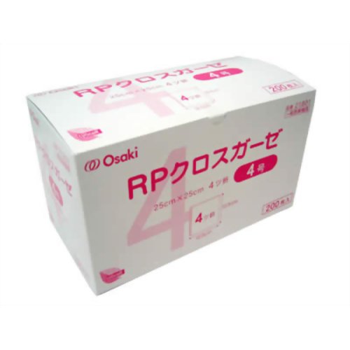RPクロスガーゼ4号 200枚入 【オオサキメディカル】