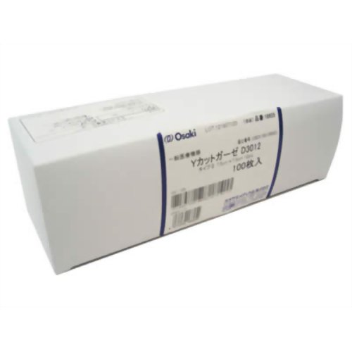 Yカットガーゼ D3012 100枚入 【オオサキメディカル】