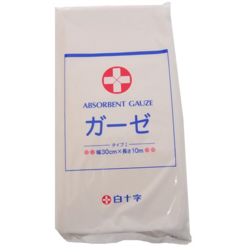 白十字 ガーゼ 30cm*10m 【白十字】