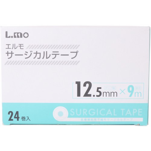 エルモ サージカルテープ(12.5mm*9m) 24巻入 【日進医療器】