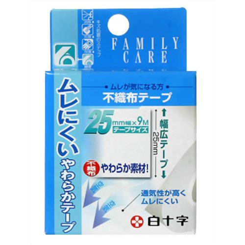 FC不織布テープ 25mm*9m 【白十字】