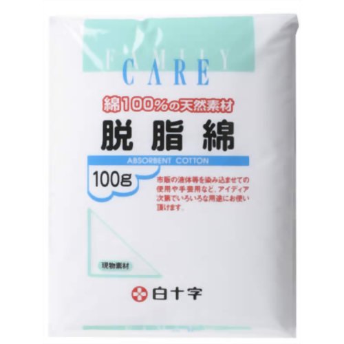 FC脱脂綿 100g 【白十字】