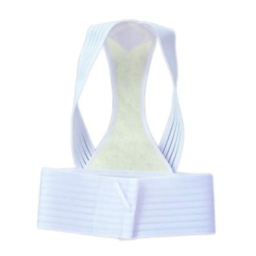 ゲルマ背筋サポートベルト ホワイト M 【秀英産業】