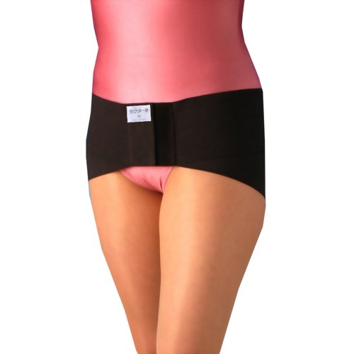 骨盤安定サポーター ラクダーネ デラックス ブラック L 【フロンティアツクダ】