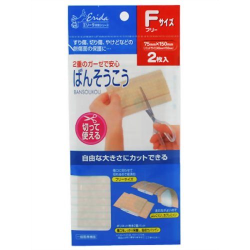 エリーダ フリーサイズばんそうこう 2枚入り 【共立薬品工業】