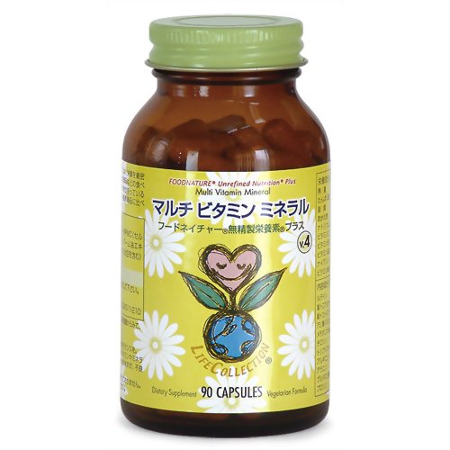フードネイチャー無精製栄養素プラス マルチビタミンミネラル 90粒 【ライフコレクション】