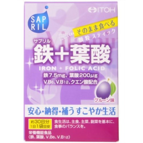 サプリル 鉄+葉酸 2g*30袋 【井藤漢方製薬】