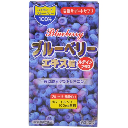 ブルーベリーエキス粒 240粒 【ウェルネスジャパン】