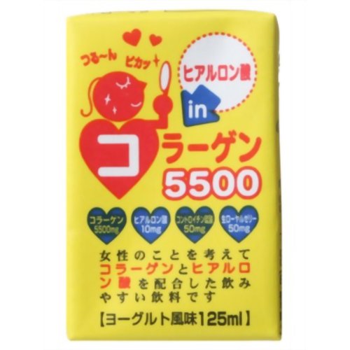 ヒアルロン酸inのむコラーゲン5500 ヨーグルト風味 125ml*30本 【アイケイ】