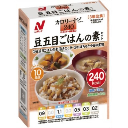 カロリー調整　カロリーコントロール食カロリーナビ 豆五目ごはんの素セット 【ニチレイフーズ】［レトルト食品］
