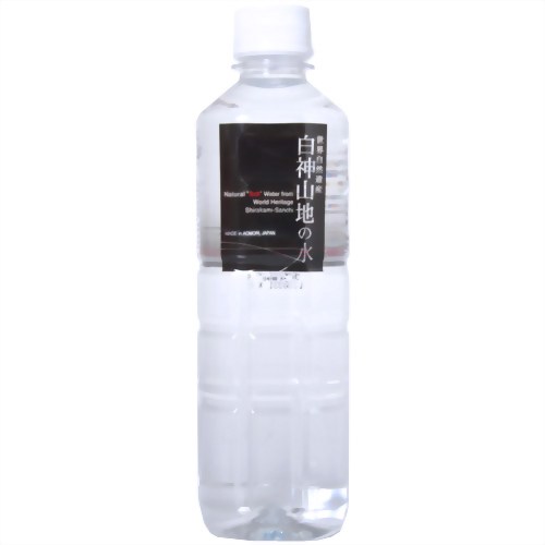 ［防災の日］【防災用品・防災グッズ(水　ミネラルウォーター)】白神山地の水 500ml*24本 【白神山美水館】(1個につき送料が掛かります)