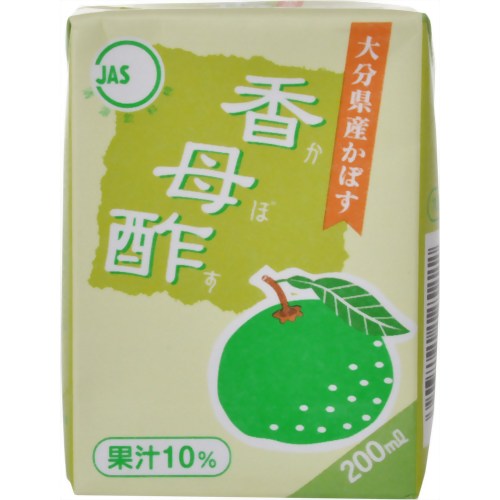 【ケース販売】ヨーグルトン JAS香母酢(かぼす) 200ml*16本［ヨーグルトン乳業］