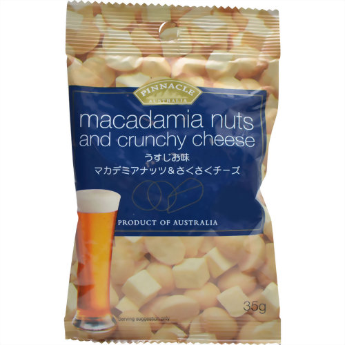 ピナクル マカデミアナッツ&さくさくチーズ うすじお味 35gマカデミアナッツ＆さくさくチーズイースタンパシフィック社