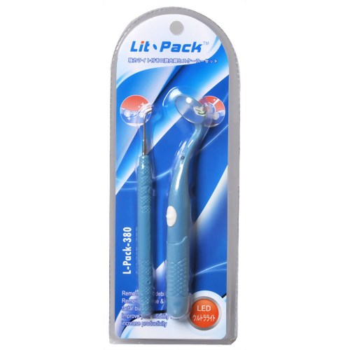 ドクターズ ウルトラライト付き口腔内鏡セット 青 【三五インターナショナル】