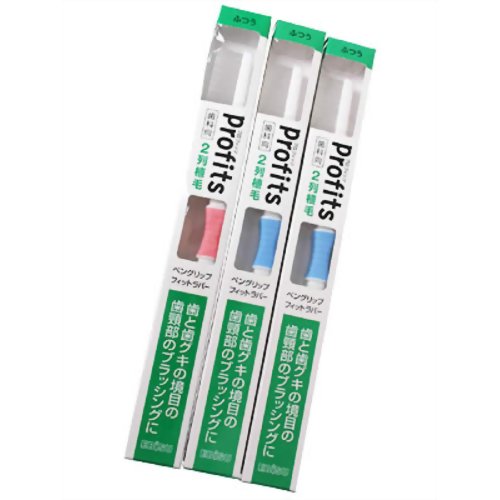 歯科向 プロフィッツ 2列植毛 ふつう 3本組 【エビス】