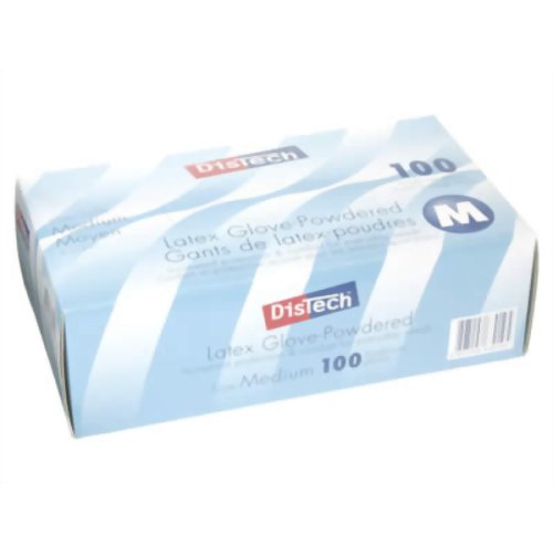 ディステック ラテックスグローブ パウダー付100枚 M D-1125C 【A.R.メディコム・インク・アジア・リミテッド】メディカル用手袋