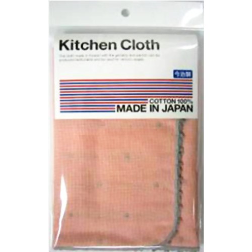 キッチンクロス 今治製 ドット ピンク 【ボンスター販売】