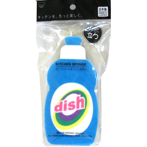 洗剤ボトル キッチンスポンジ ブルー 【マーナ】