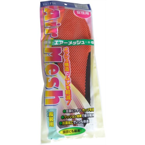 is-fit エアーメッシュ女性用 オレンジ　【モリト】