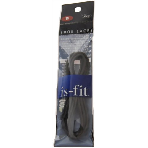 is-fit シューレース RO-2ロービキ丸75cm 茶　【モリト】