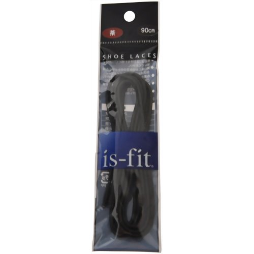 is-fit シューレース RO-2ロービキ丸90cm 茶　【モリト】