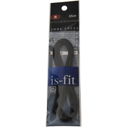 is-fit シューレース RO-2ロービキ丸65cm 茶　【モリト】