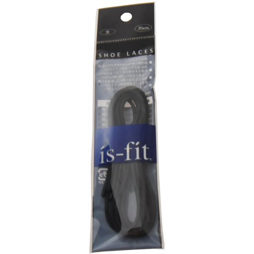 is-fit シューレース RO-1ロービキ丸75cm 黒　【モリト】