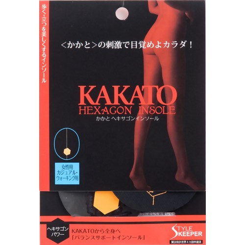 かかとヘキサゴンインソール 女性用 【フットテクノ】