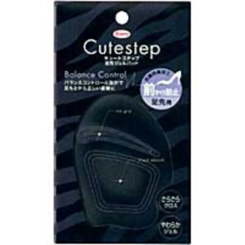 キュートステップ 足先ジェルパッド ブラック　【興和新薬】