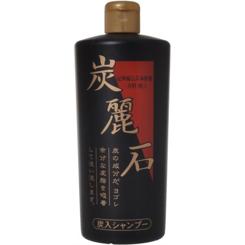 炭麗石 ヘアシャンプー 400ml 【クロバーコーポレーション】