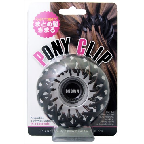 ポニークリップ ブラウン 【セラ】