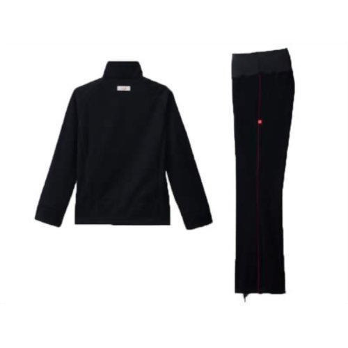 30up DIET シェイプスーツキューブ女性用(長袖上下) ブラック*ローズLL 【メディア・ワークス・ブルーム】