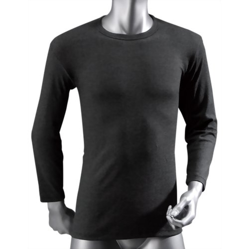 BODY TOUGHNESS サーモ インナーシャツ 長袖丸首 JW-169 モクグレーL 【おたふく手袋】