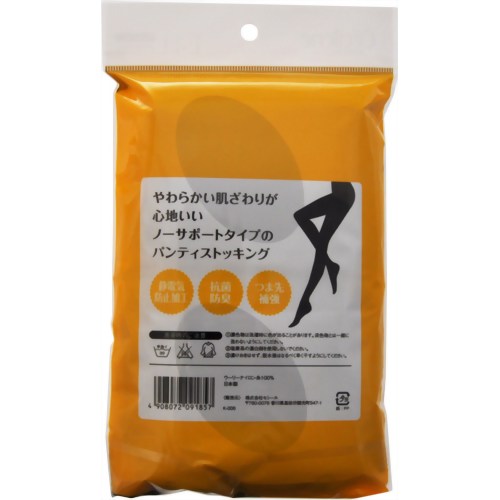 パンティストッキング ノーサポートタイプ 4足組 ブラック M-L 【セシール】