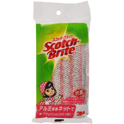 抗菌ネットスポンジたわし(アルミ蒸着ネット) 【住友スリーエム】