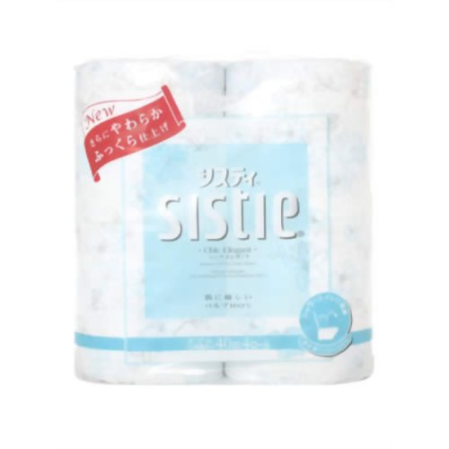 クリネックス システィ ダブル 4ロール(シックエレガント) 【日本製紙クレシア】