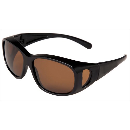 偏光オーバーサングラス ブラウン 【コモライフ】