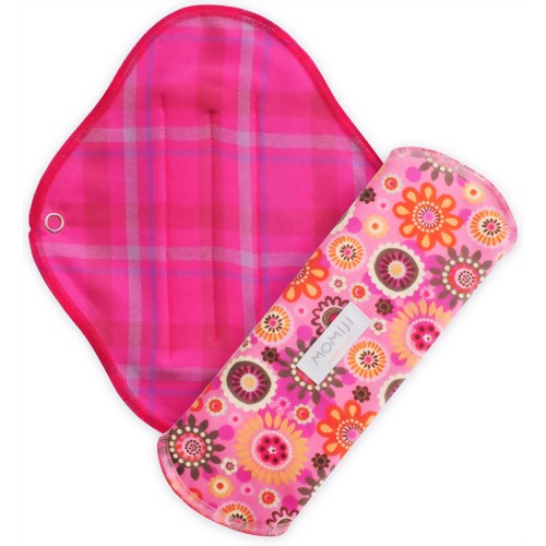 MOMIJIナチュラル 布ナプキン M 普通の日用 フラワーパッション 1枚入り 【ヤスミン】