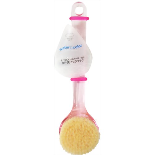 ウォーターカラーボディブラシ セミロング ピンク 【マーナ】