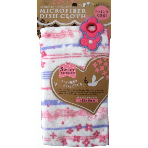 マイクロファイバー ディッシュクロス フラワー PK 【マーナ】