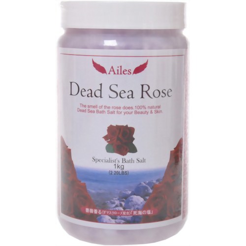 ［バスグッズ　風呂　入浴剤　岩塩　半身浴　ギフト　プレゼント　バスソルト］エール デッドシー ローズ バスソルト 1kg(入浴剤 バスソルト)