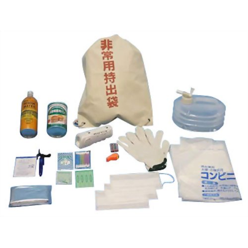 ［防災の日］＜再入荷＞【非常用持ちだし袋】 これだけは欲しい防災17点セット 【シナジー・インターナショナル】