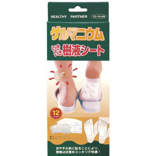 ゲルマニウムいきいき樹液シート 12シート入 【東京企画販売】