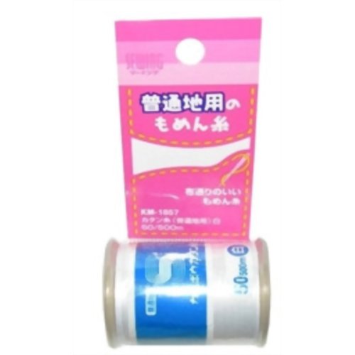 カタン糸 普通地用 白 500m　【貝印】