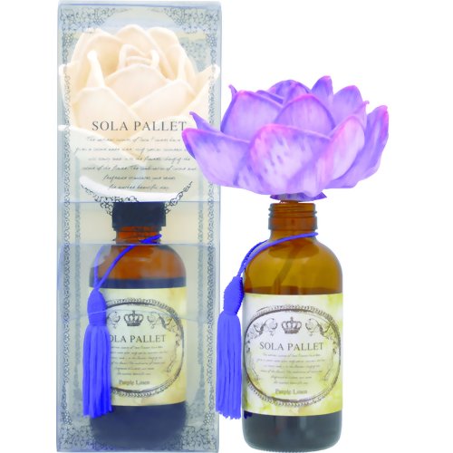 ソラパレット ブルーミングディフューザー パープルリネン 100ml 【三和トレーディング】