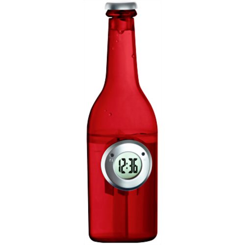 ベルソス ウォーター バッテリー ボトル クロック(時計) レッド VS-301 【ベルソス】