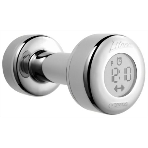 ベルソス ダンベルアラームクロック(目覚まし時計) シルバー HA-3009 【ベルソス】