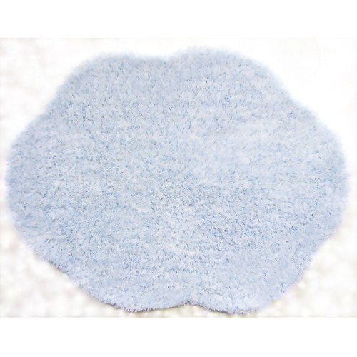 きらきら アクセントラグ くも 約43*55cm ブルー 【オカ】