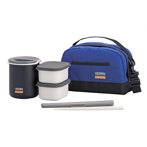 サーモス 保温弁当箱 約0.8合 ブルー DBQ-360 BL 【サーモス】