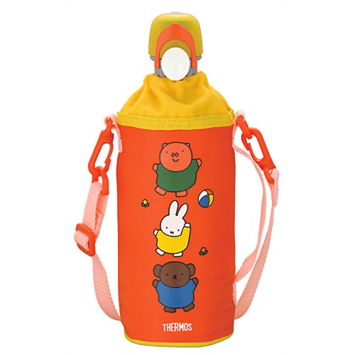 サーモス ペットボトルキャップ&クーラー ミッフィー 500mlペットボトル用 レッド RDI-500B R 【サーモス】